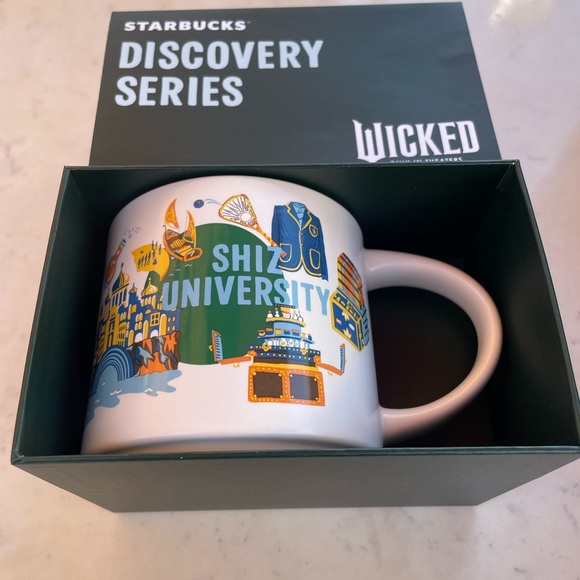 Universal Studios Starbucks 2024 Wicked Shiz University Discovery Series Mug. - Picture 2 of 8